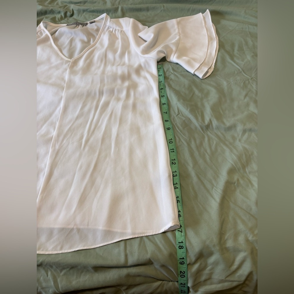 Valerie Stevens, Women’s 3/4 Sleeve Blouse, white, Size Small - Picture 6 of 10